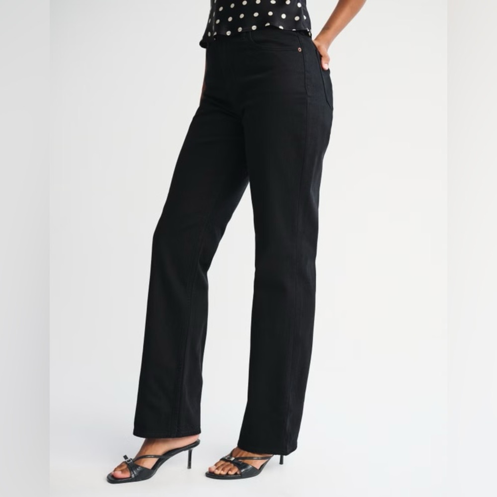 NWT ABERCROMBIE & FITCH High Rise 90s Relaxed Curve Love